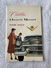 1954 Cadillac Owners Manual Owners Guide Book Original 1954 Cadillac Owners Manual Owners Guide Book Original