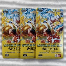One Piece (OP15) Adventure on Kami's Island Sleeved Booster Pack LOT OF 3