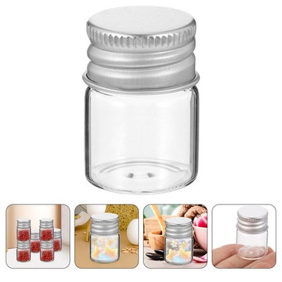 24Pcs Mini Glass Jars with Lids Small Vials Clear Bottles for Sample Storage