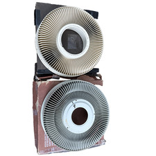 2x Keystone 80 rotary slide tray with box for Kodak Carousel