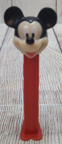 Vintage Disney Mickey Mouse Pez Dispenser Red Black White 4.5"