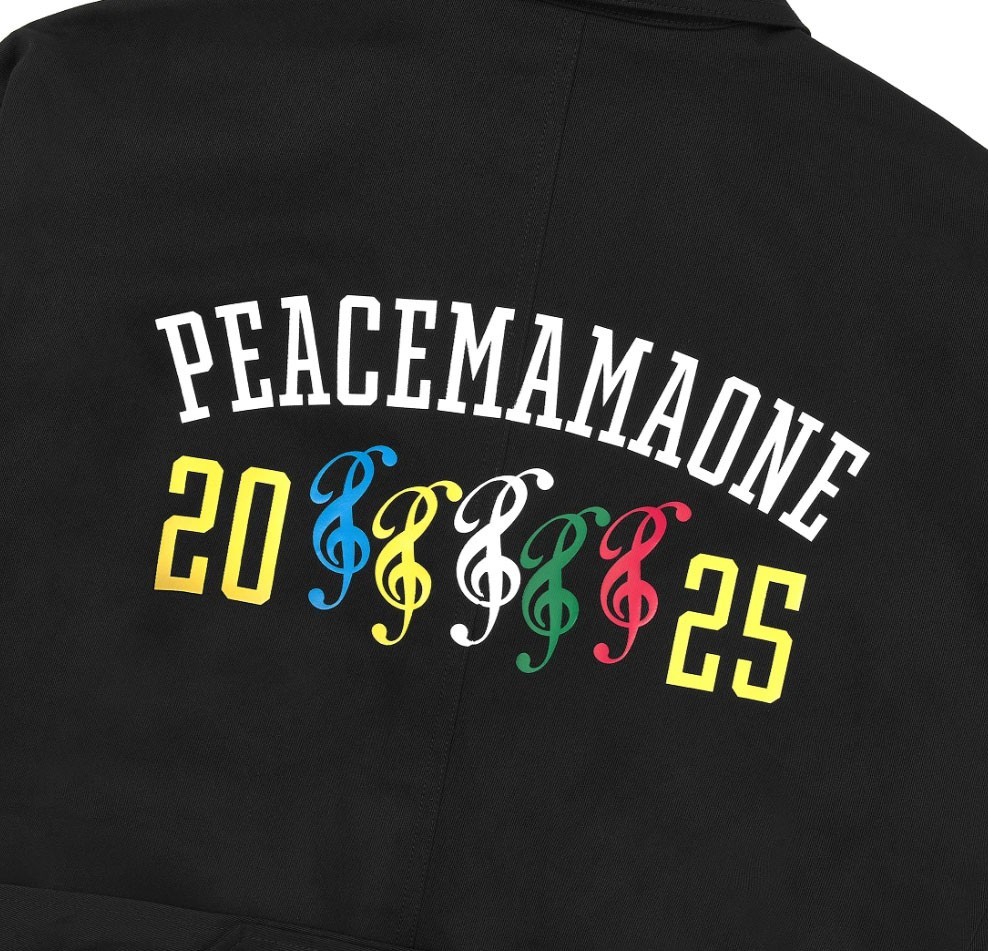 G-DRAGON Peaceminusone x 2025 MAMA Awards Peacemamaone Coat Black