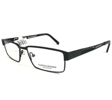 Alberto Romani Eyeglasses Frames AR 810 BK Black Rectangular Full Rim 52-16-145
