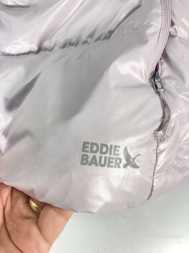 Eddie Bauer Down Puffer Jacket Coat Women 2XL Lilac Purple Full Zip Packable NWT - Picture 8 of 15