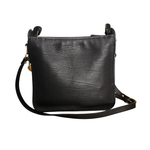 Vintage Dooney & Bourke Pebble Leather Slim Zip Crossbody Bag Black RF - Picture 4 of 10