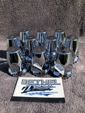 Lug Nut Cover (10) 33MM Thread On chrome Peterbilt Kenworth United Pacific 10064