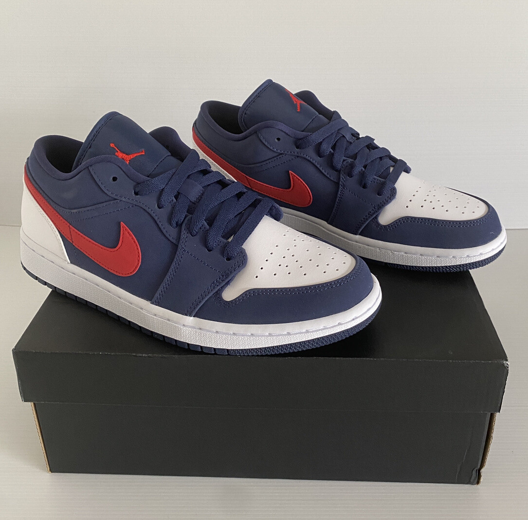 Nike Air Jordan Low, Navy Gym/Red White USA, Mens Size US, 2020, New In  Box