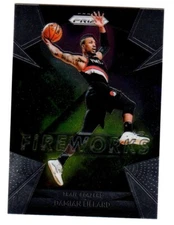 2018-19 Panini Prizm Fireworks #14 Damian Lillard PORTLAND TRAIL BLAZERS