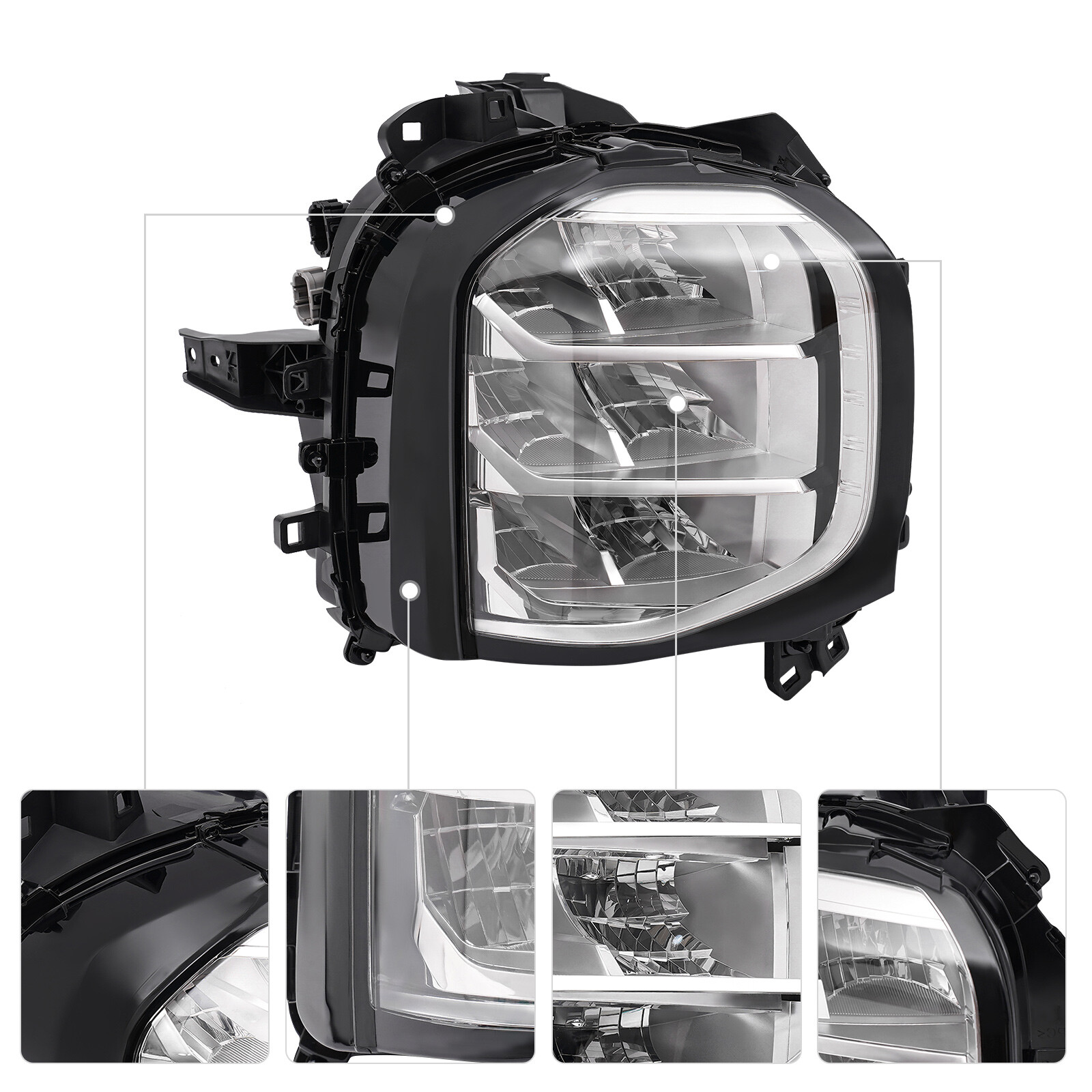 For 2022 2024 Mitsubishi Outlander LED Headlight Headlamp Right Passenger Side