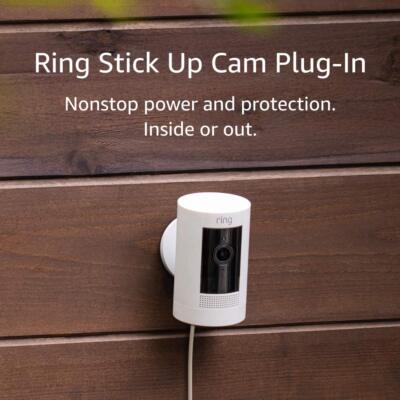 Ring Stick Up Security Cam Plugin 3rd Gen HD Indoor Outdoor