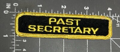 Vergangenheit Secretary Strip Aufnäher Volunteer Position Boy Scouts Of America