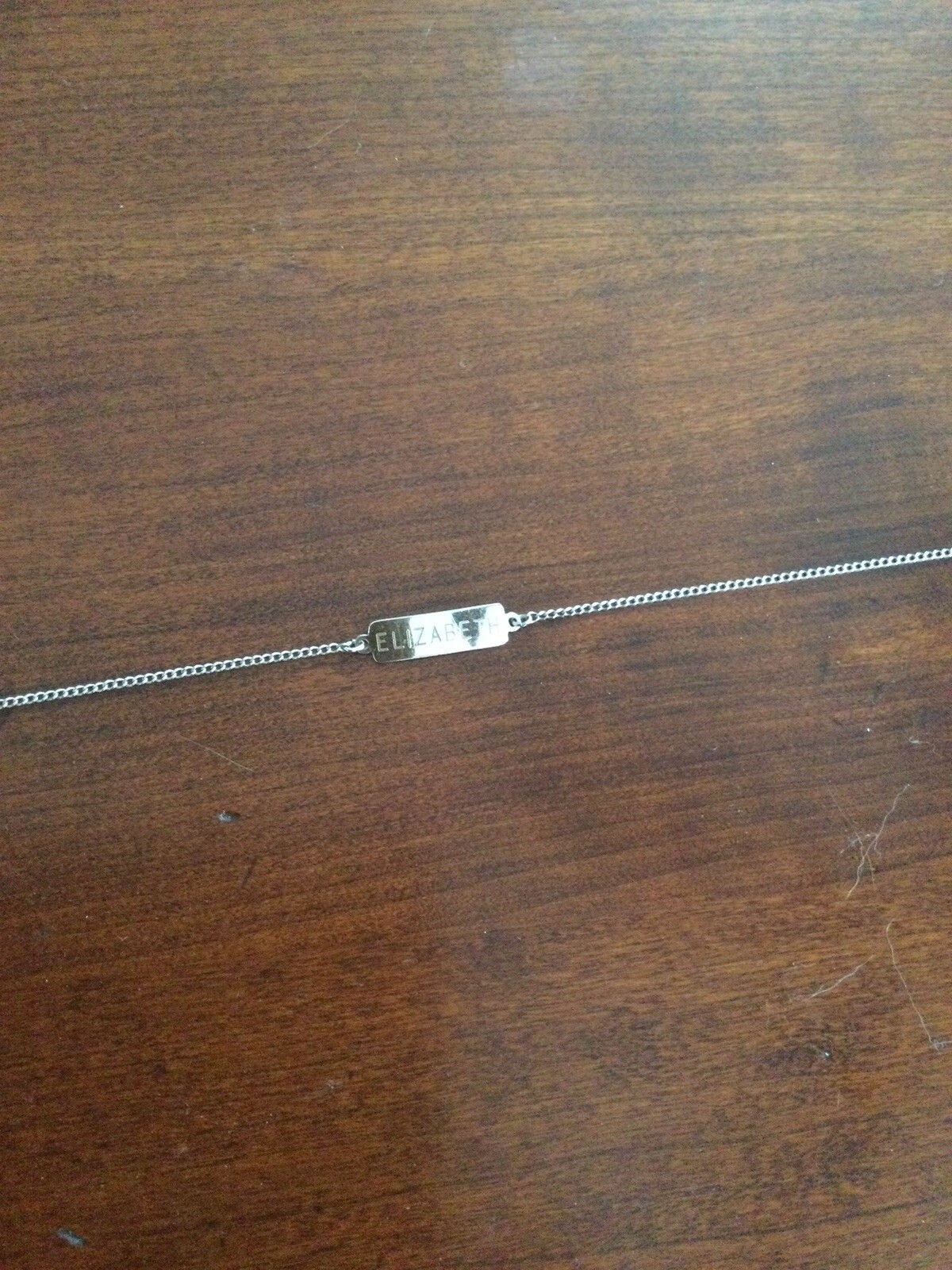 Anklet Or Bracelet “Elizabeth” 9 1/4 Inches 925 Silver Delicate-image