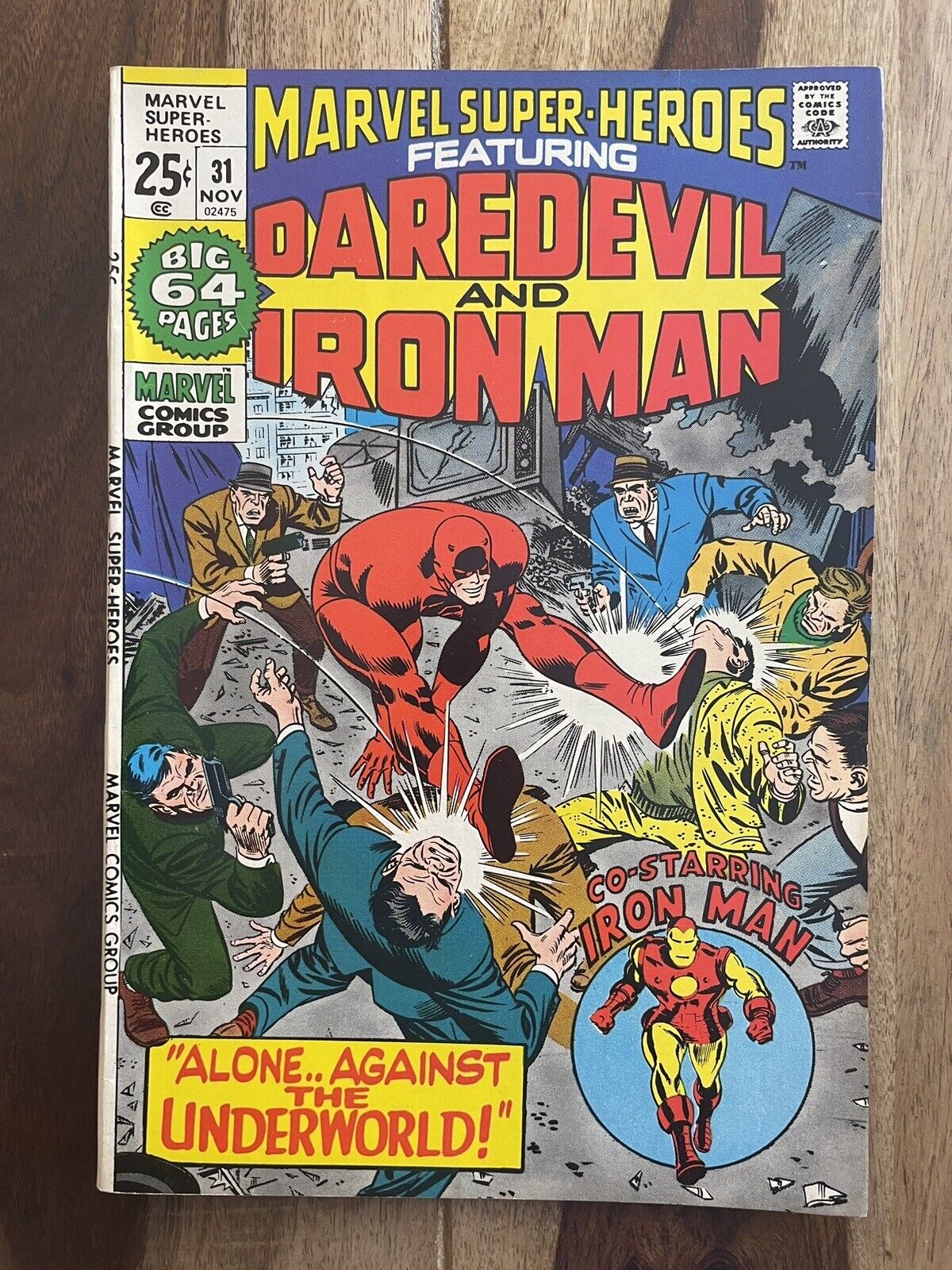 MARVEL SUPER-HEROES #31-DAREDEVIL-IRON MAN-TALES OF SUSPENSE-BRONZE AGE VF+ 8.5