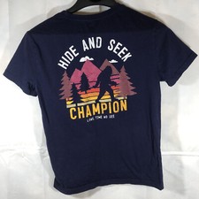 Bigfoot Sasquatch Out of Sight Hide and Seek Champion Long Time No See Kids Sz L