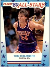 1989-90 Fleer Basketball All-Stars Stickers Tom Chambers #11 Phoenix Suns