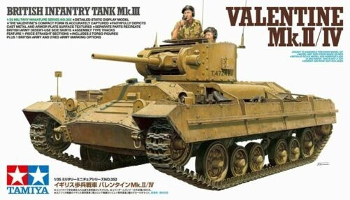 Britischer Carro Valentine Mk.Ii / Iv Panzer 1:35 Plastikmodellbausatz Tamiya-image