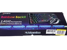 Pink Wireless keyboard & Mouse Set