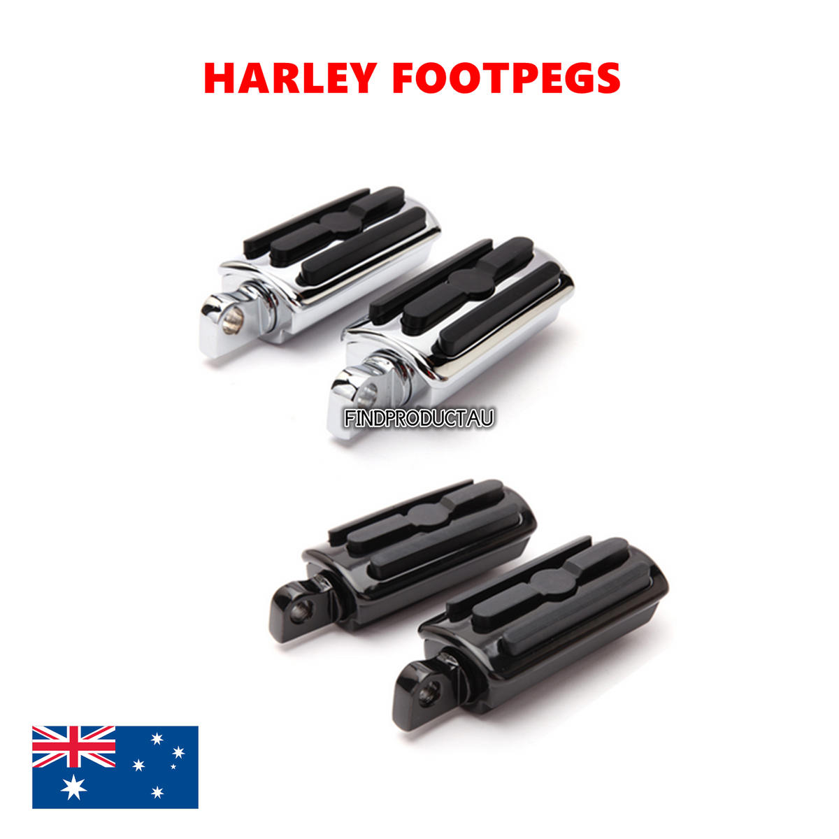 Motorcycle Chrome Footpegs Harley Sportster Roadster XL Street Bob