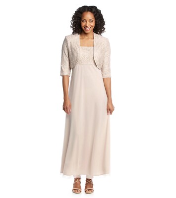 r & m richards lace sequin jacket dress Women's R&M Richards Lace Jacket Dress, Size: 8, Blush