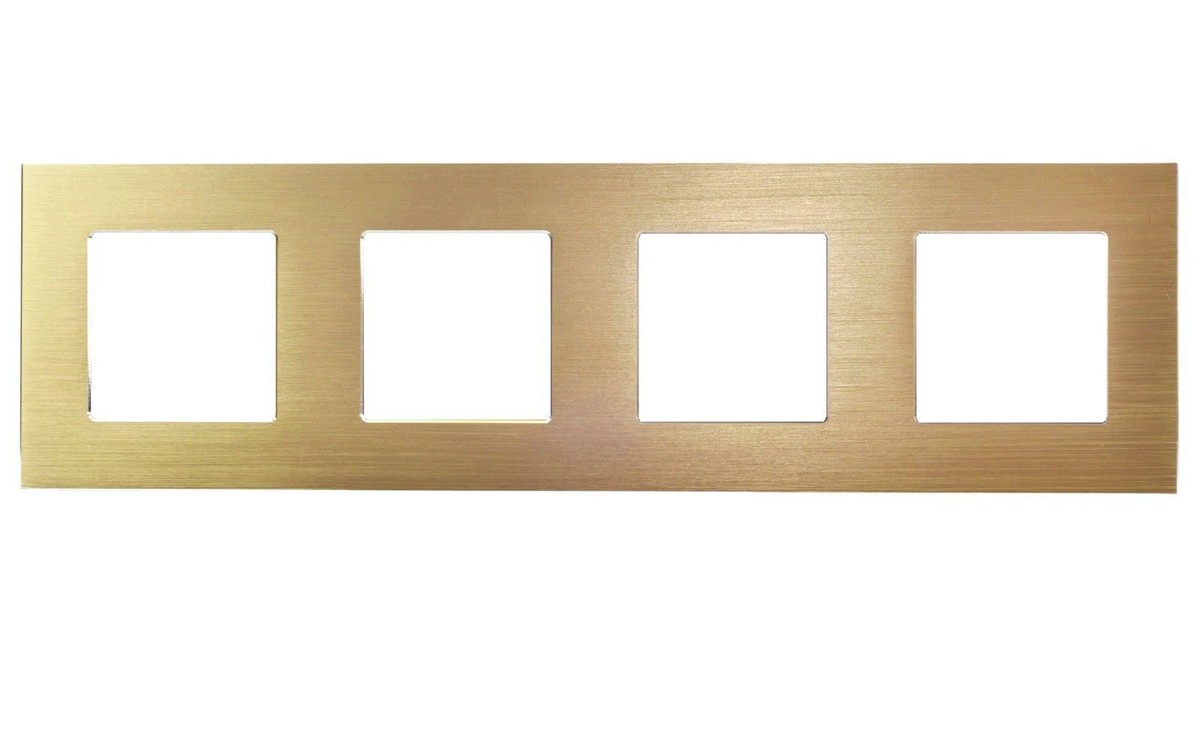 LUXURY TIME Touch Light Switch With USB – Gold Aluminum – Dimmer & Alternating Switch – Wall Mount