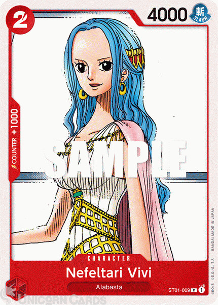 ST01-009 Nefeltari Vivi : Common One Piece TCG Card : ST01: Starter Deck: Straw