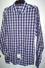 MENS SHIRT SIZE LARGE MULTI COLOR LONG SLEEVE VAN HEUSEN NWT RETAIL 45