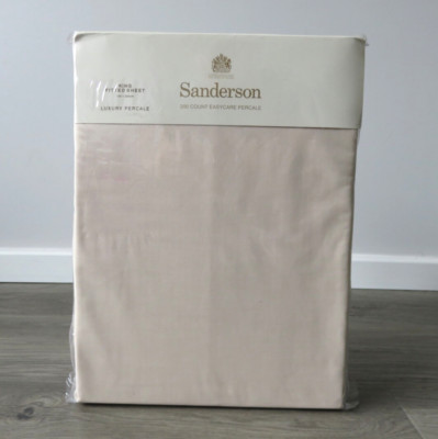 SANDERSON KING SPANNBETTLAKEN KALKSTEIN LUXUS PERKAL 200 STÜCK 150 X 200 CM NEU