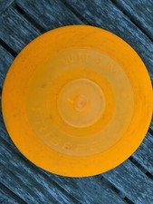 Original 1966 WHAM-O 9" Neon Orange Frisbee 12, Made in San Gabriel California