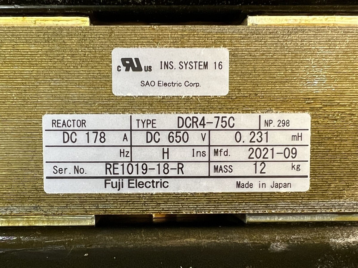 生活家電 Fuji Electric DCR4-75C DCリアクター