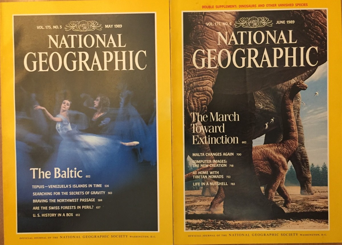 National Geographic Magazine 1989 All 12 Issues | eBay
