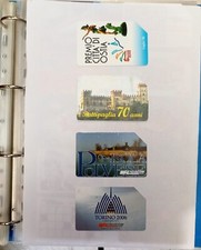 4 SCHEDE TELEFONICHE RARE - DA COLLEZIONE IN RACCOGLITORE 
