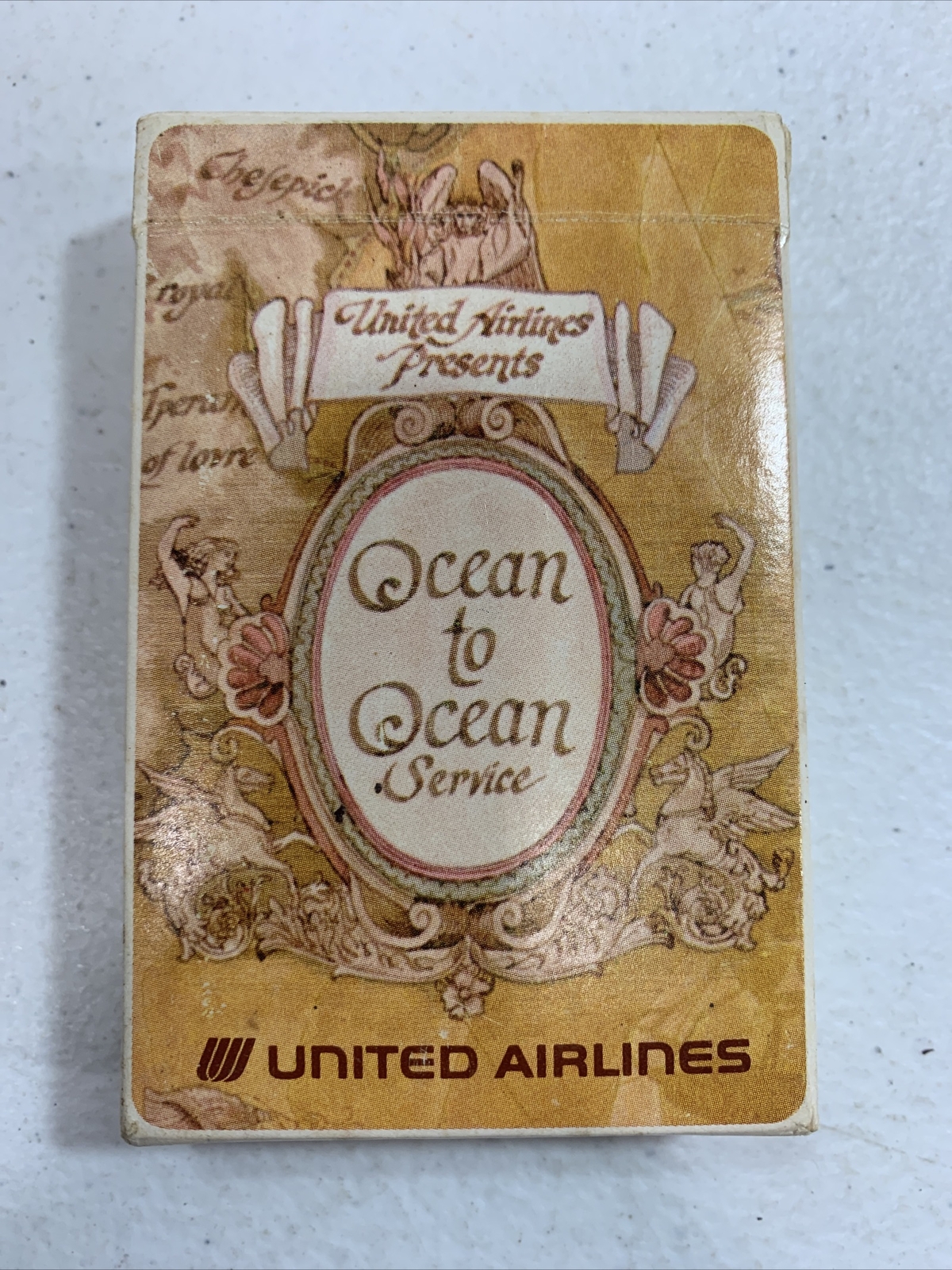 Vintage United Airlines Box of Playing Cards Opened Box Sealed Cards eBay