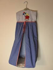 Vtg Rare Paddington Bear Quilted Infant Diaper Stacker Holder Checkered Fabric