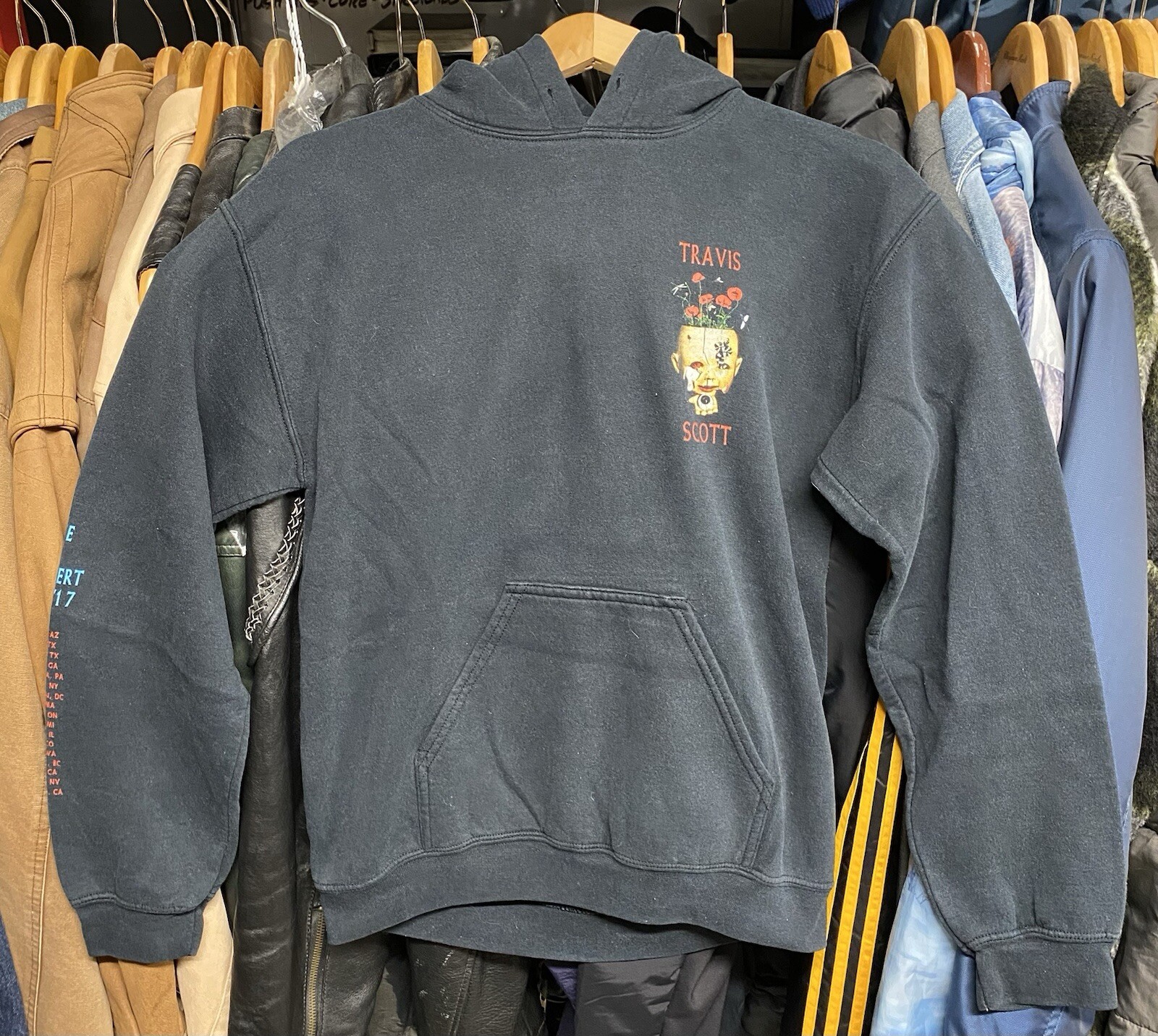 Travis Scott Pullover Sweater Black Men’s Small 2017 Tour Merch (Pre-Owned)