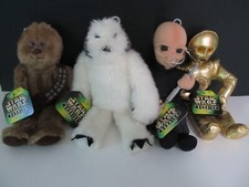 Star Wars Lot of 4 Buddies 1997  1998 new with tags CHEWIE, D'AN, WAMPA, C-3PO