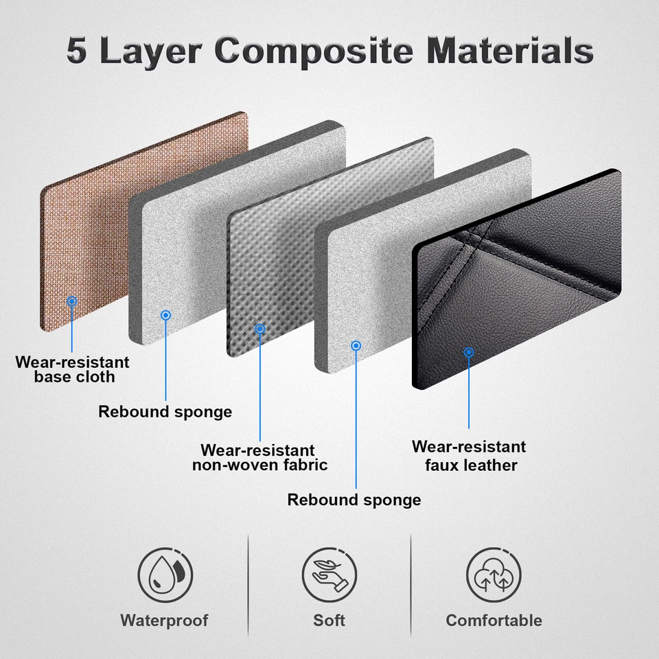 Fundas de asiento de coche aptas para Subaru Legacy 5 asientos 3D cuero PU protector interior Foto 4 de 4