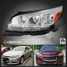 Fit 2013-2015 Chevy Malibu Left Driver Side Halogen Projector Headlight Headlamp