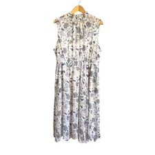 Torrid Midi Clip Dot Mock Neck Dress Sleeveless Smocked 2X Romantic Cottage