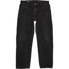 Lee Brooklyn  Herren Schwarz Straight Regular  Jeans W35 L29 (76486)