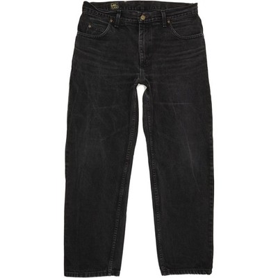 Lee Brooklyn  Herren Schwarz Straight Regular  Jeans W35 L29 (76486)