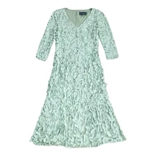 THEIA Petal Gown 14 Sage Green Mother of the Bride Bridesmaids Dress Fairycore