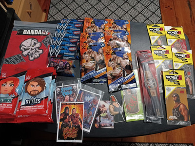 WWE Asst Character Themed Products Rock, John Cena, AJ Styles, NWO, Hulk Hogan