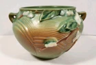 VTG Roseville Pottery Snowberry Green 1947 MCM Pottery Jardiniere Planter Vase