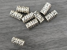 Set of 8 Long bracelet spacers With S Design