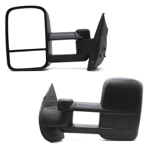 Pair Tow Mirrors Manual Fold For 2009-2013 Chevy Silverado GMC Sierra 1500 LH+RH