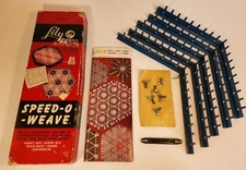 Vintage Lily Speed-O-Weave Art 717 Adjustable Weaving Loom Collectible