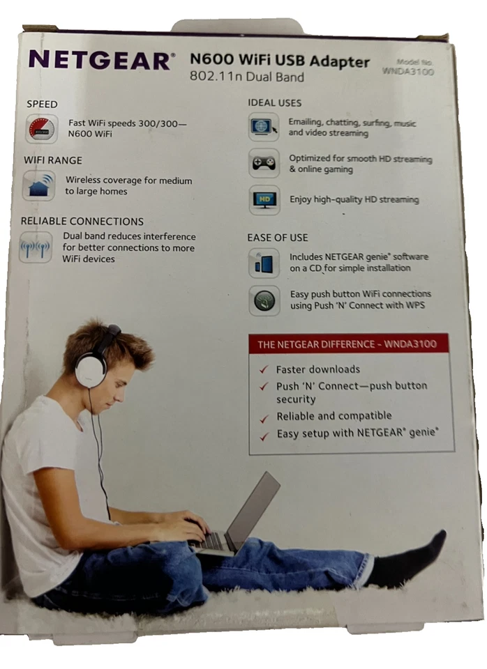 NETGEAR Wi-Fi Wireless N600 Dual Band Router - Image 2 of 2