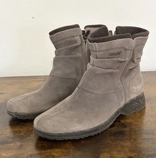Teva Women 7 Gray Suede Side Zip Ankle Boots ...