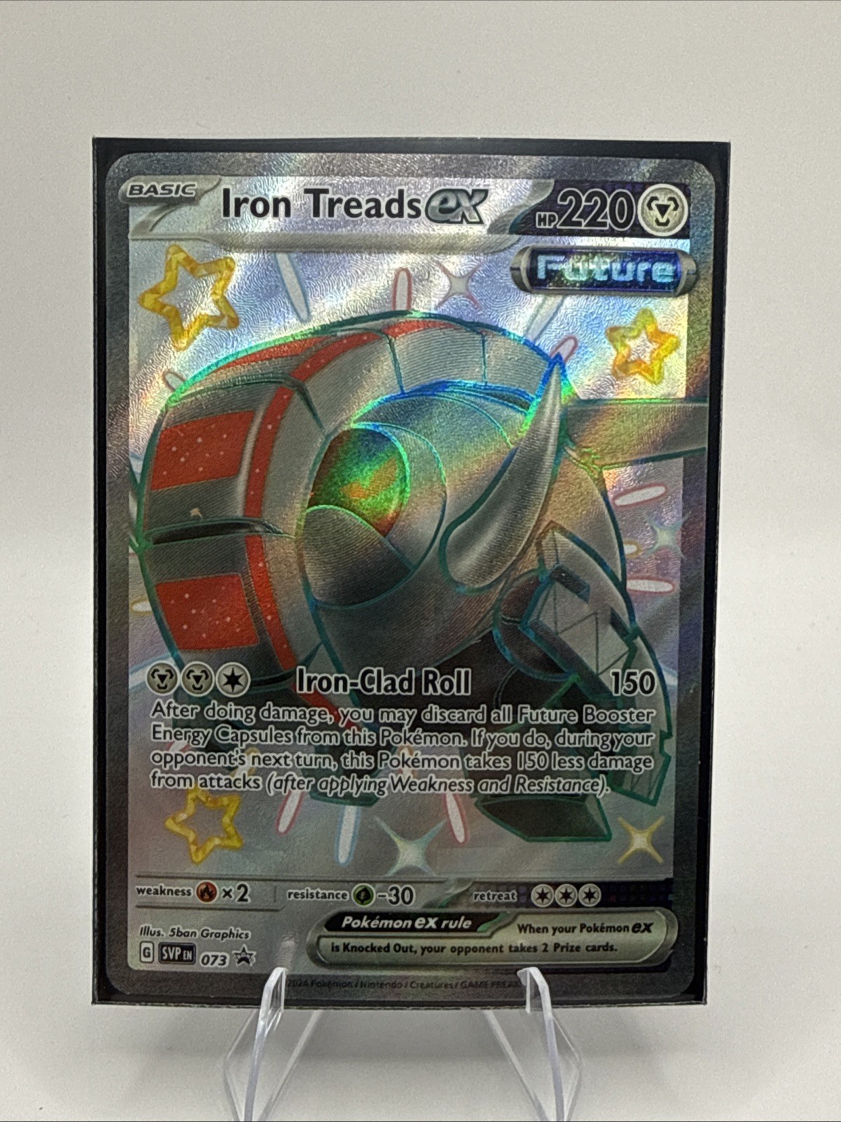 Pokémon TCG Iron Treads EX Scarlet & Violet Black Star Promo 073