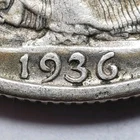 1936 25c Walking Liberty Silver Half Dollar - DDO FS-102 - SKU-Z6107